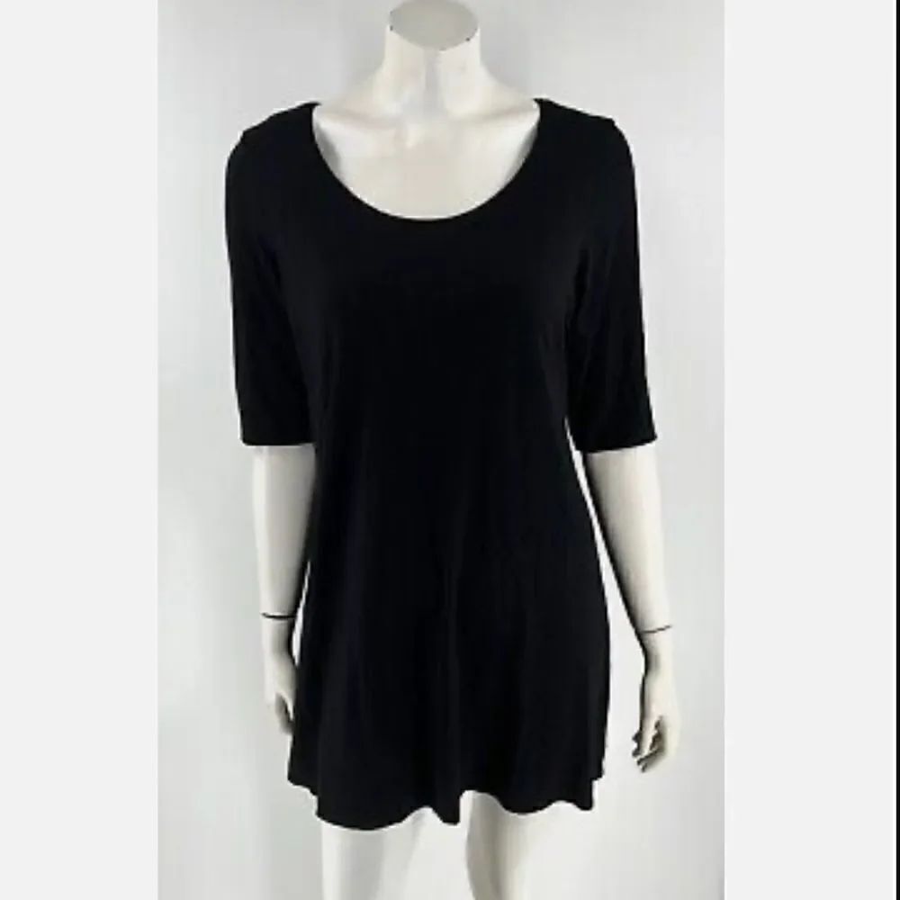 Eileen Fisher NWOT Stretch Jersey Knit Jewel Neck Dress. Size XS - Picture 1 of 4